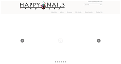 Desktop Screenshot of happynails.com