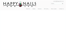 Tablet Screenshot of happynails.com